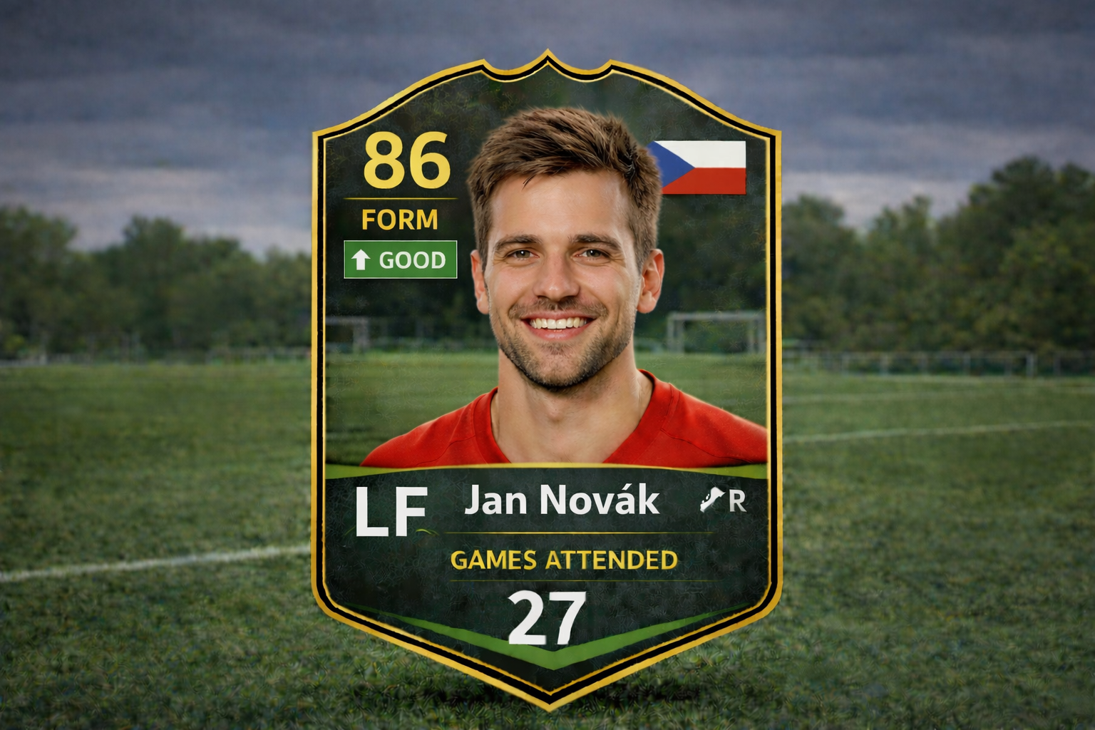 Player rating card
